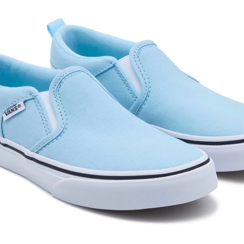 Vans Kids Sky Blue Slip-On Sneakers